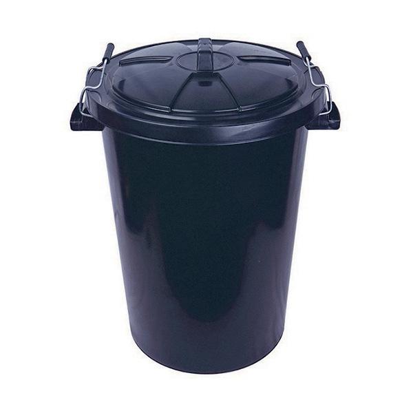 Refuse-Black-Bin---Lid-85-ltr