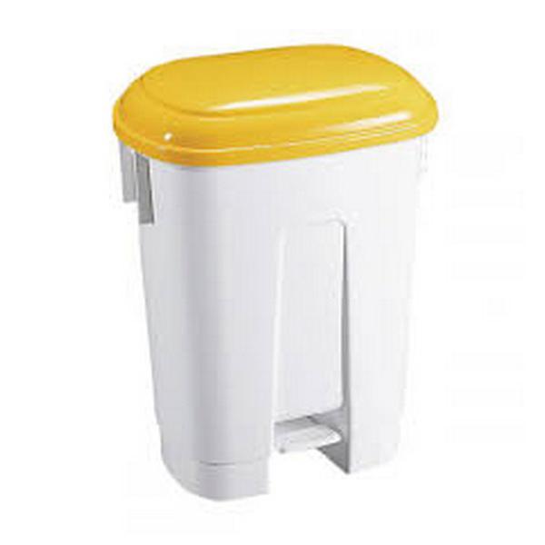 30L Yellow Lid pedal Bin