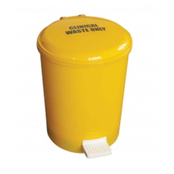 20L-Yellow-Plastic-Pedal-Bin