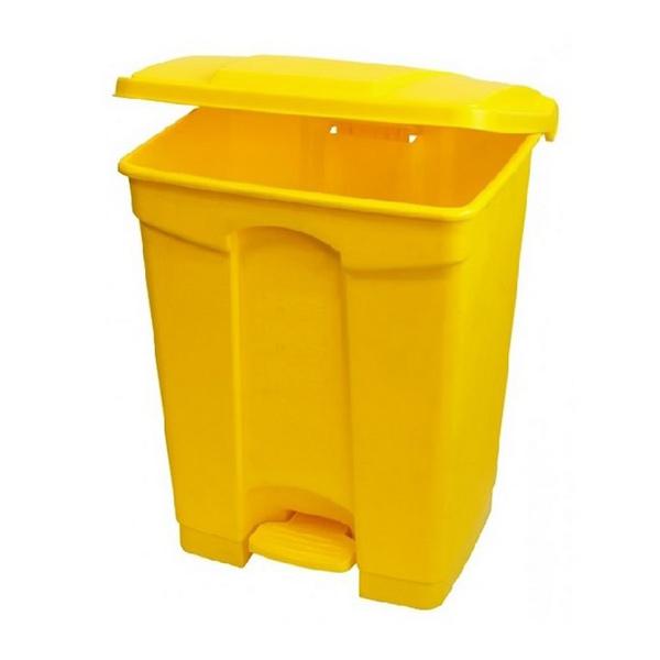 87 litre Yellow Plastic Pedal Bin
