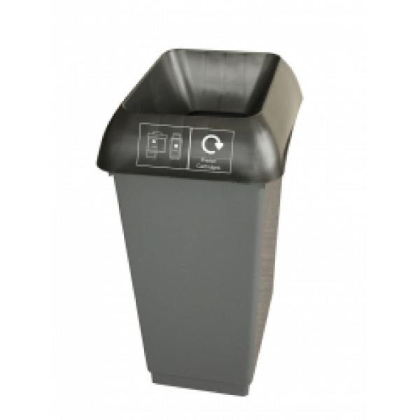 50L-Recycling-Bin-With-Black-Lid---Printer-Cartridge-Logo