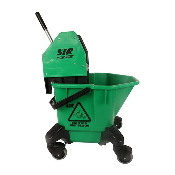 Wheeled-Bucket---Wringer---Green