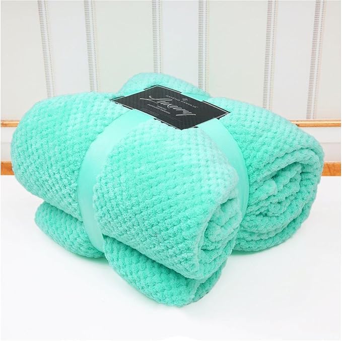 Luxury-Waffle-Double-Blanket-150-x-200cm---Aqua