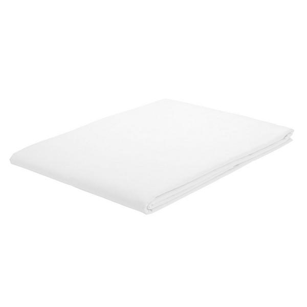 Luxury-Polycotton-Single-Flat-Sheet---White