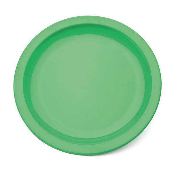 9--Polycarbonate-Rimmed-Plate---Emerald-Green