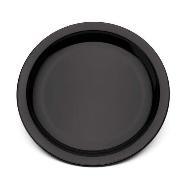 9--Polycarbonate-Rimmed-Plate---Black-
