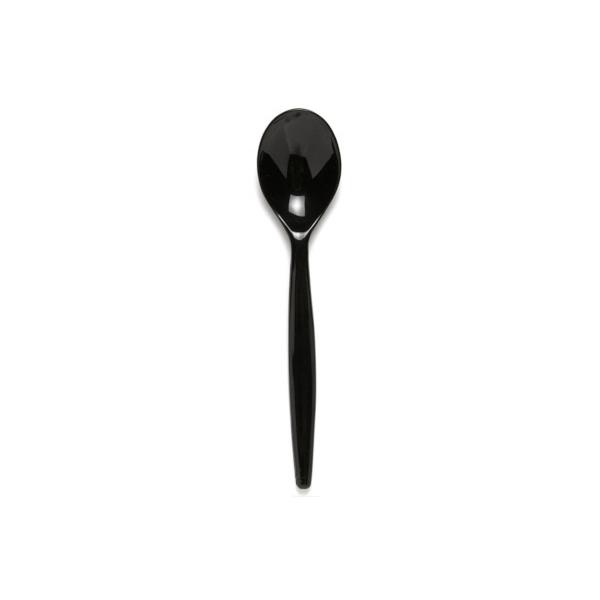 Polycarbonate-Dessert-Spoon---Black-