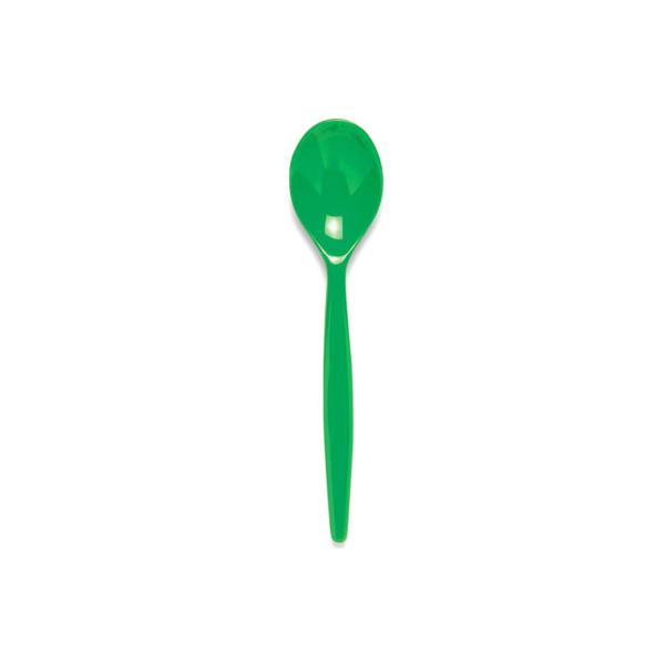 Polycarbonate-Dessert-Spoon---Emerald-Green