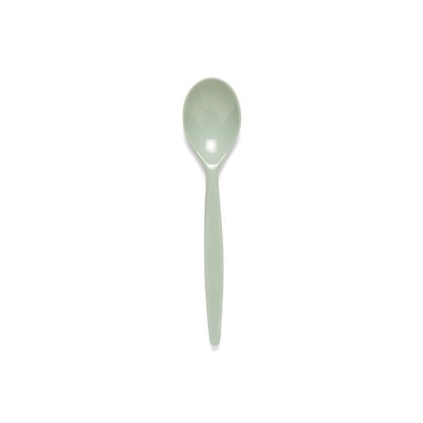Polycarbonate-Dessert-Spoon---Grey-Green