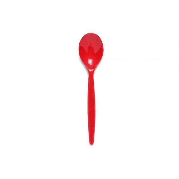 Polycarbonate-Dessert-Spoon---Red