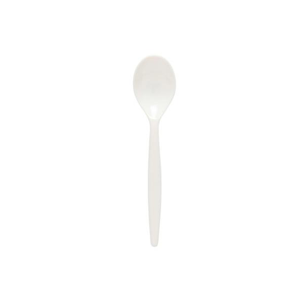 Polycarbonate-Dessert-Spoon---White
