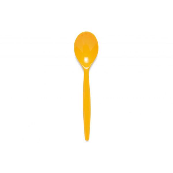Polycarbonate-Dessert-Spoon---Yellow
