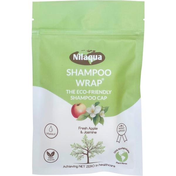 Nilaqua-Biodegradable-Rinse-Free-Shampoo-Wrap---Fresh-Apple---Jasmine