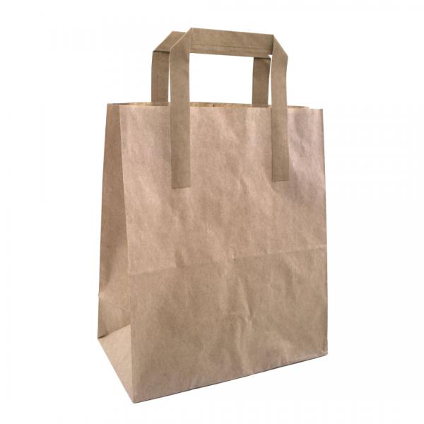 Medium-SOS-Brown-Paper-Takeaway-Bags-With-Tape-Handles-250-x-216-x-115mm